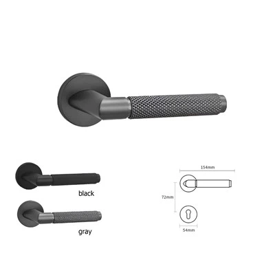 Zestaw zamków dźwigniowych radełkowanych